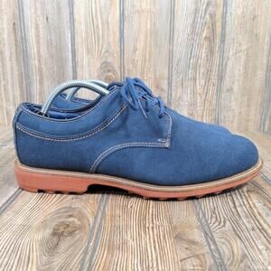 FootJoy‎ Club Casuals Blems Spikeless Golf Shoes Blue Suede Leather Men Size 9.5